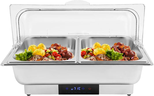Chauffe-plats de buffet, 9 L, restaurant, acier inoxydable, Restaurant et Fête