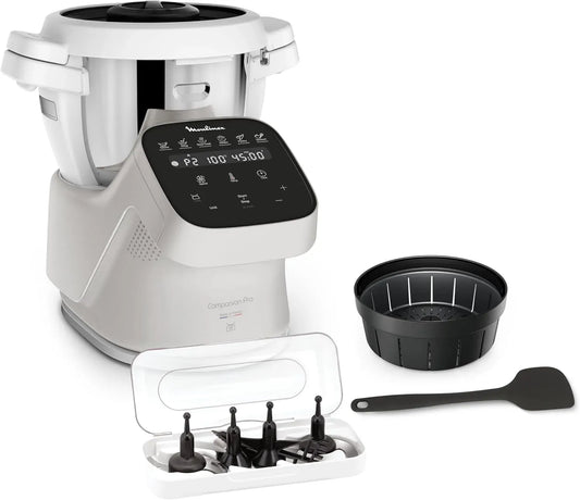Moulinex cuiseur, Balance, Robot, 5 L, silencieux, 15 modes, pour 10 personnes