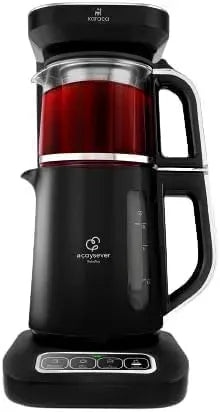Bouilloire électrique 4-en-1, 2500 W, chauffe-eau pour boissons, Karaca Caysever Robotea Pro Theiere Electrique Automatique