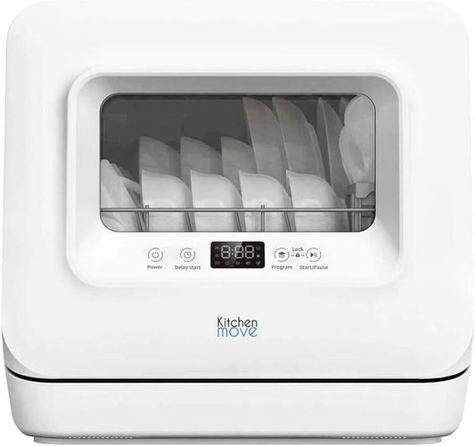 Lave-vaisselle, grand réservoir, silencieux, Mini lave vaisselle compact silencieux 3 couverts WASH CLEAN avec réservoir d'eau et écran LED
