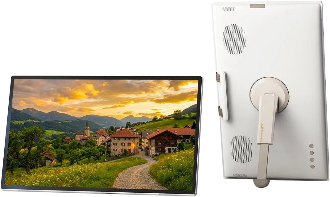 Moniteur 1080p 8MP, 25 pouces, portable, extérieur, tactile, Android OS, dalle IPS, USB, camping, Écran IPS, Android 14, Caméra 8MP, Télécommande