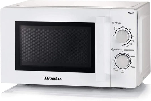 Micro-ondes, 25,5 cm, 20 L, 3 programmes, minuteur, gril, décongélation, four micro-ondes, blanc, Ariete 952, minuterie 35 minutes