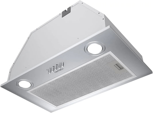 Hotte aspirante, 52cm, 750 m3/h, 68 dB, classe énergétique A, hotte de cuisine, évacuation et recyclage, éclairage LED, 3 vitesses, encastrable