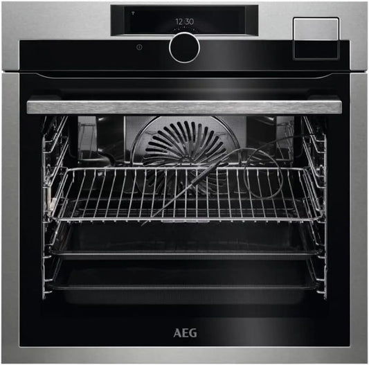 AEG BSE999330M Four électrique, acier inoxydable, fabriqué en DE, AEG BSE999330M Four multifonction avec connectivité, inox, grand