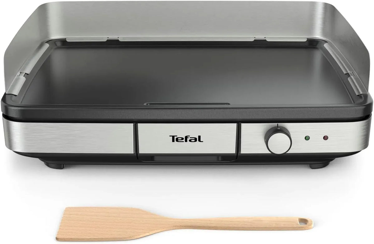 Tefal Plancha, 2300 W, extérieur, revêtement antiadhésif, acier inoxydable, pour repas conviviaux