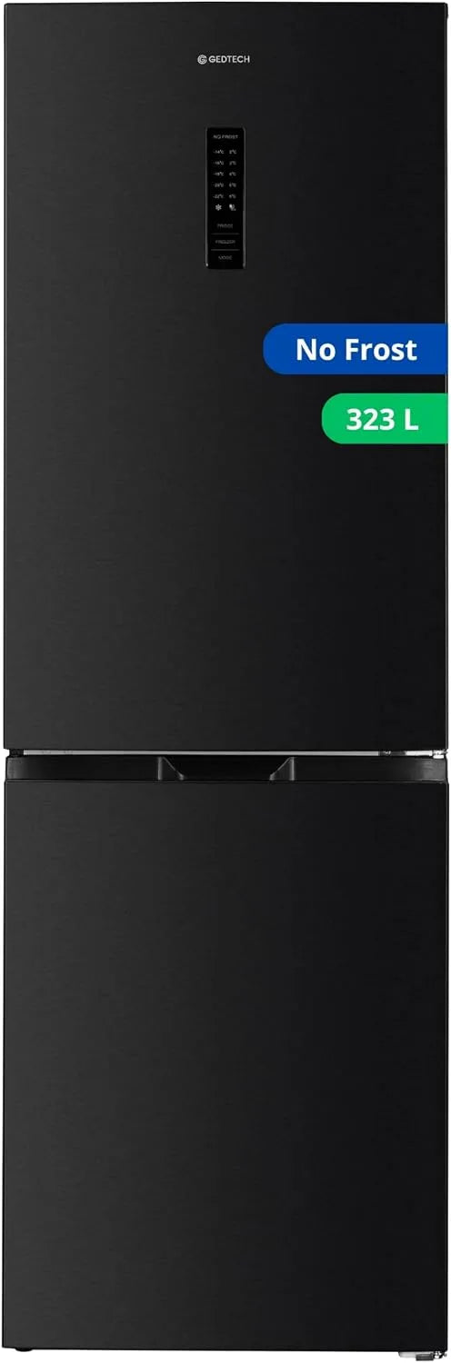 Réfrigérateur combiné GCB323NFDx, 323 L, No Frost, acier inoxydable, frigo avec congélateur, Dark inox