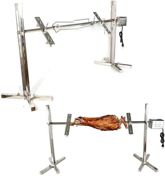 Moteur, 30 kg, camping, acier inoxydable, pour rôtisserie feu de Camp Camping, SHZICMY BBQ