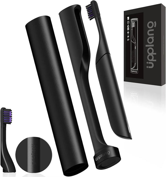 Brosse, portable, brosse à dents rechargeable, IP65, minuteur, USB, noir, pour un usage quotidien