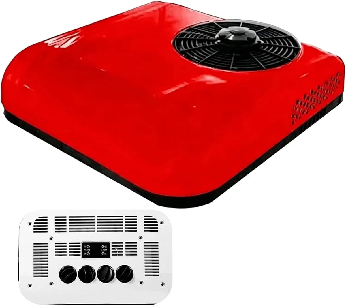 Climatiseur, 12 V, Climatiseur 12v/24v Red24V-Cold, camping, rouge, De Toit pour Camping-Cars