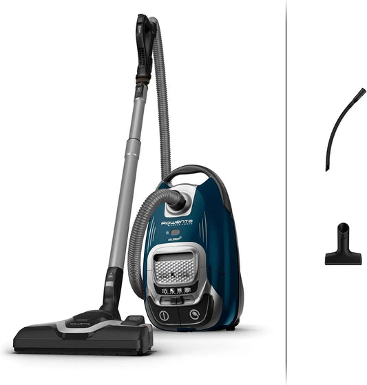 Rowenta Aspirateur, 5 L, 57 dB, silencieux, bleu, Silence Force Effitech