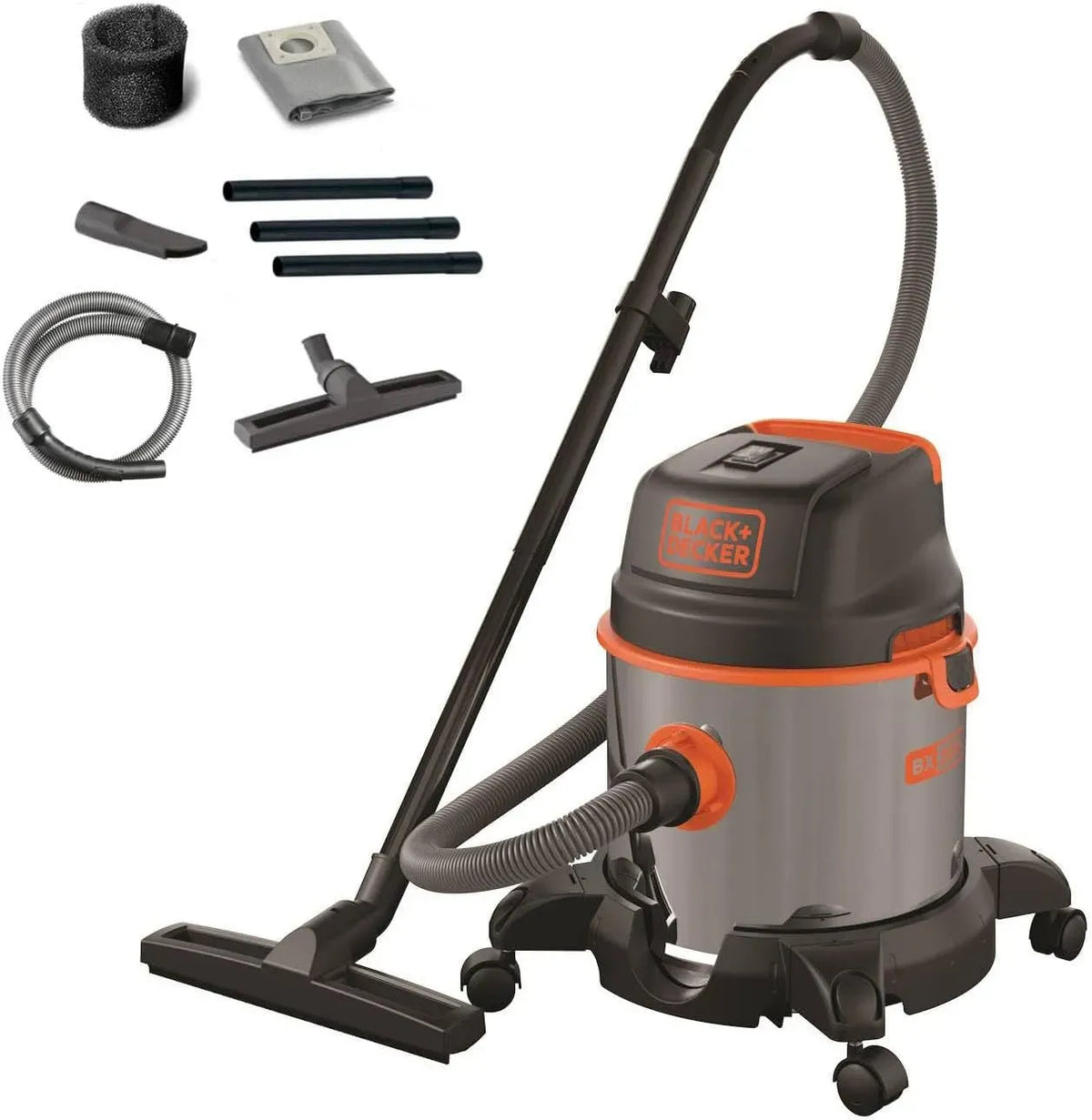 Black+Decker BXVC20XE Aspirateur, 20 L, 1400 W, noir