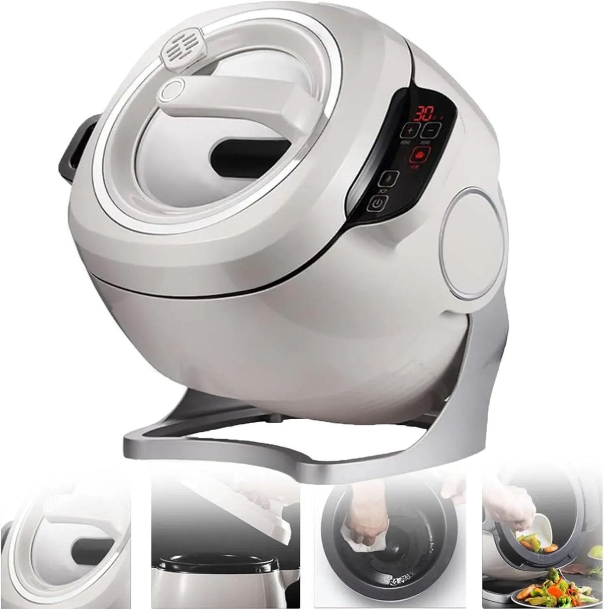 Robot de cuisine, 3 vitesses, professionnel, restaurant, Puissance de Cuisson réglable à 3 Vitesses, pour cantines et Restaurants