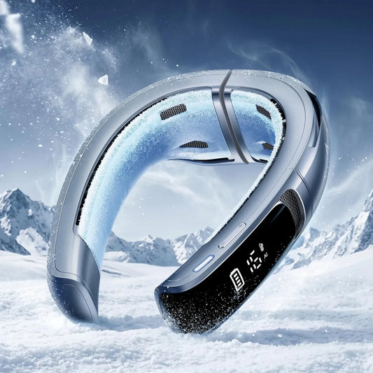 Climatiseur, RANVOO AICE MAX 2026 6000mAh, bleu, Flux d'Air à 720°, Bleu Glacier