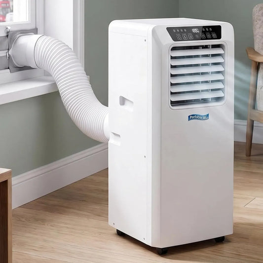 Roulettes 360° Kit, Fenêtre, Unité de Climatisation 7000 BTU Commande LED, Réglages de Sommeil Maintiennent un Environnement Calme 50-55 dB Chambres