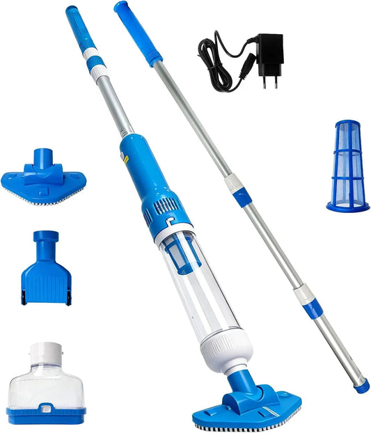 Aspirateur IPX8, appareil électrique d'aspiration, nettoyeur de piscine, Aspirateur Piscine sans Fil 3 en 1 Nettoyeur Électrique à Batterie
