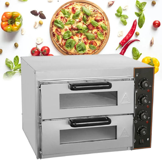 Four électrique à pizza, 16 pouces, 110 V, minuteur, professionnel, restaurant