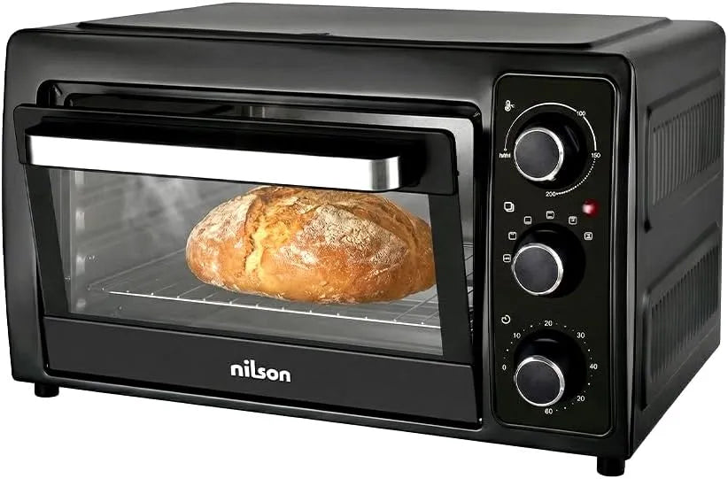 Four électrique NHS2800N, 28 L, 1500 W, 5 programmes, minuteur, thermostat, 2 zones de température, minuterie 60 min, 5 fonctions de cuisson, contrôle