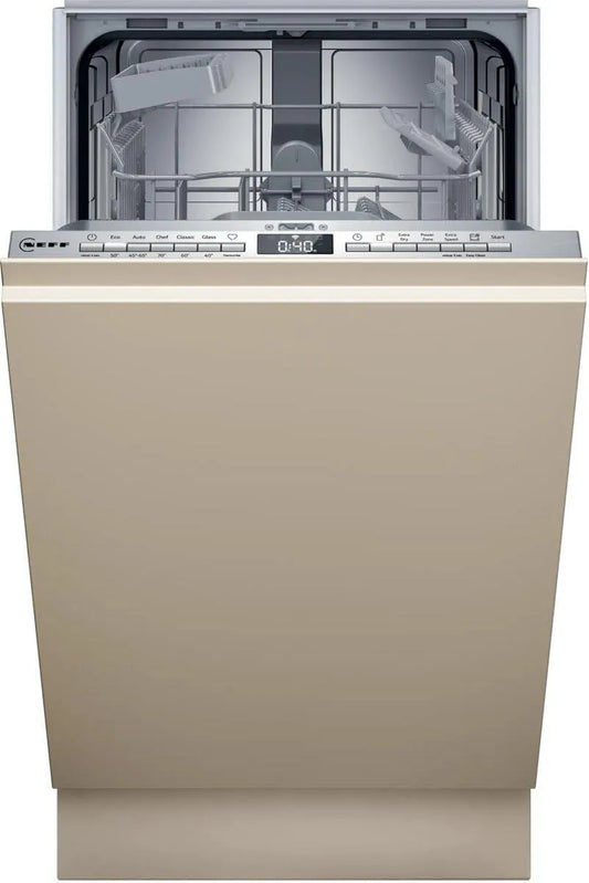 NEFF S853HKx20E Lave-vaisselle, 45 cm, panier à couverts, format slim, tout intégrable, système de panier Flex I, N 30, entièrement intégré, programme