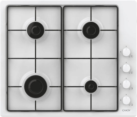 Candy CHW640WLW Plaque de cuisson à gaz, table de cuisson à gaz