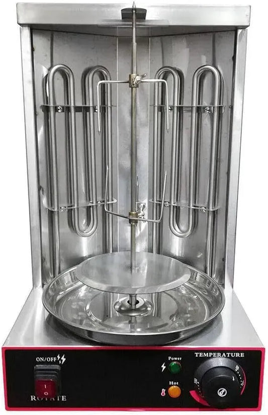 Barbecue, 0 à 300 °C, 3 kW, gril, acier inoxydable, pour griller des brochettes d'agneau et de poulet