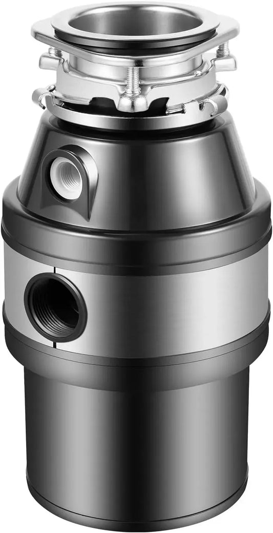 Évier de cuisine, 1,2 L, 560 W, noir, Broyeur de déchets de cuisine 1,2 l