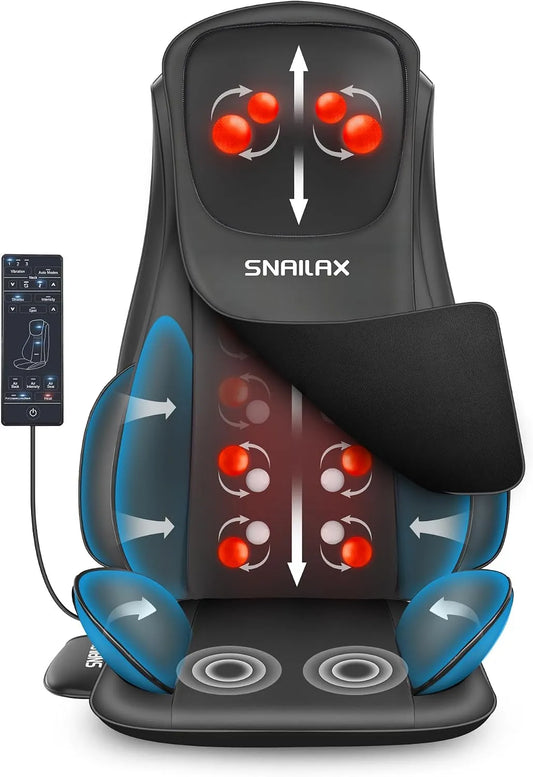 appareil de massage du dos et des lombaires, Masseur, Coussin, Chaise, fonction chauffante, pour le dos cou épaule