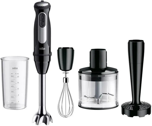 Braun MQ55307M Blender, acier inoxydable, accessoires inox, 2 vitesses