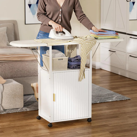 Armoire, Planche, Station, Support, roulettes de déplacement, fonction chauffante, bois, pour Appartements
