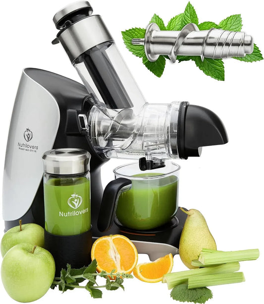 Extracteur de jus, classe énergétique E, GREEN-PRESS EDELSTAHL, acier inoxydable, vert