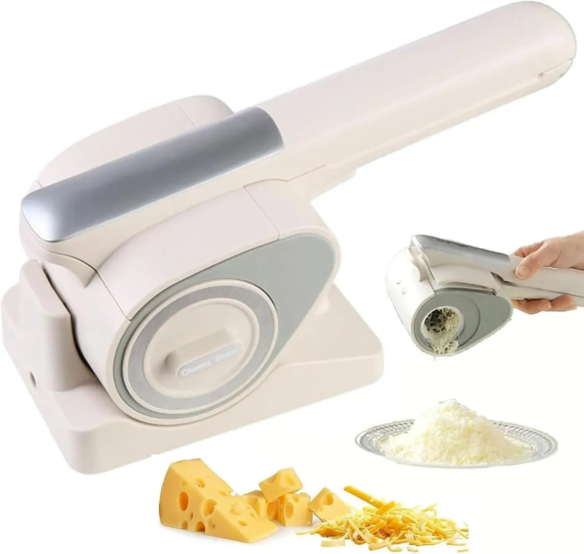 pour fromage, Râpe à fromage électrique manuelle rechargeable sans fil, contrôle une touche, coupe rotative avec tambours interchangeables