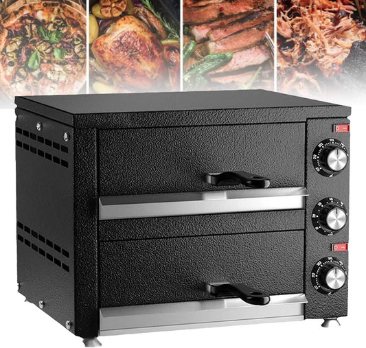 Four électrique à pizza, 12 pouces, professionnel, restaurant, acier inoxydable
