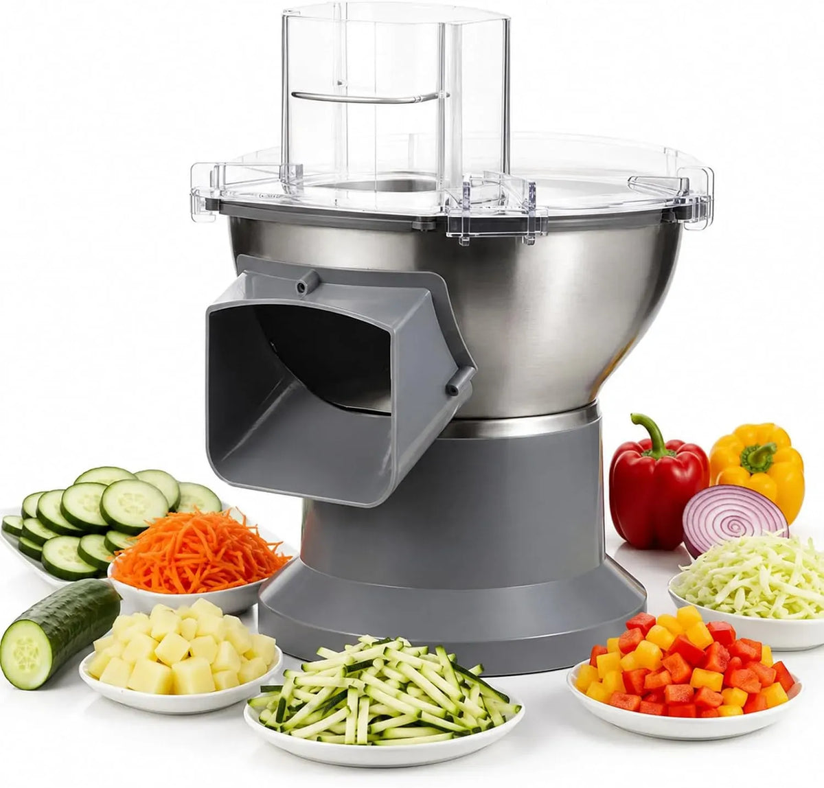 4-en-1 moteur, trancheuse alimentaire, 25 mm, 4 mm, 7 tailles, IP65
