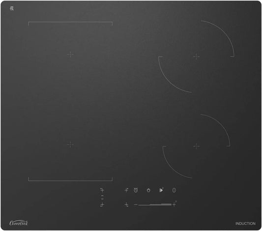 Table, 59 cm, 7000 W, 240 V, encastrable, maintien au chaud, fonction chauffante, verre