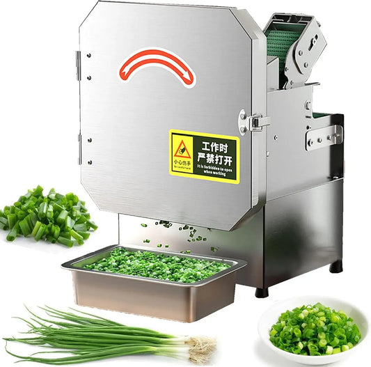 Coupe-légumes électrique, hachoir alimentaire commercial, épaisseur réglable de 1,3 à 35 mm, 150 kg/h, pour oignon, coriandre