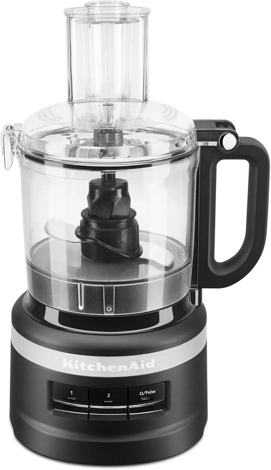KitchenAid Lave-vaisselle, 1,7 L, 250 W, IP65, noir, Robot Cuisine avec bol étanche de 1,7 L, 2 vitesses et mode Impulsion, Sans BPA