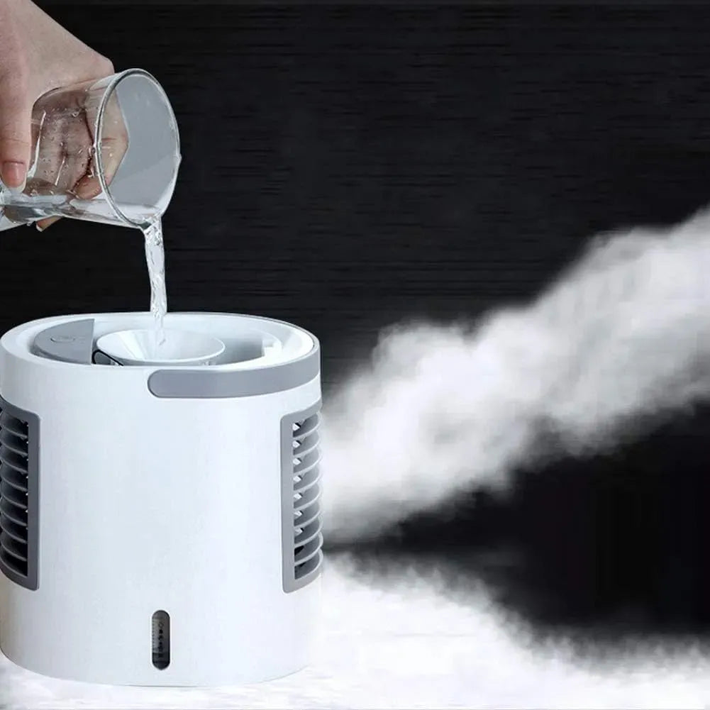 Climatiseur, portable, 3 vitesses, Purificateur humidificateur à évaporateur 3 en 1
