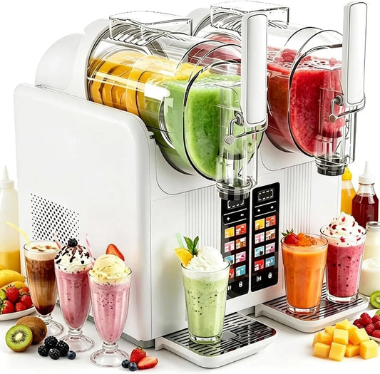 Machine à Granit, Machine à Glace, 4 L, 430 W, amovible, 7 Modes, blanc