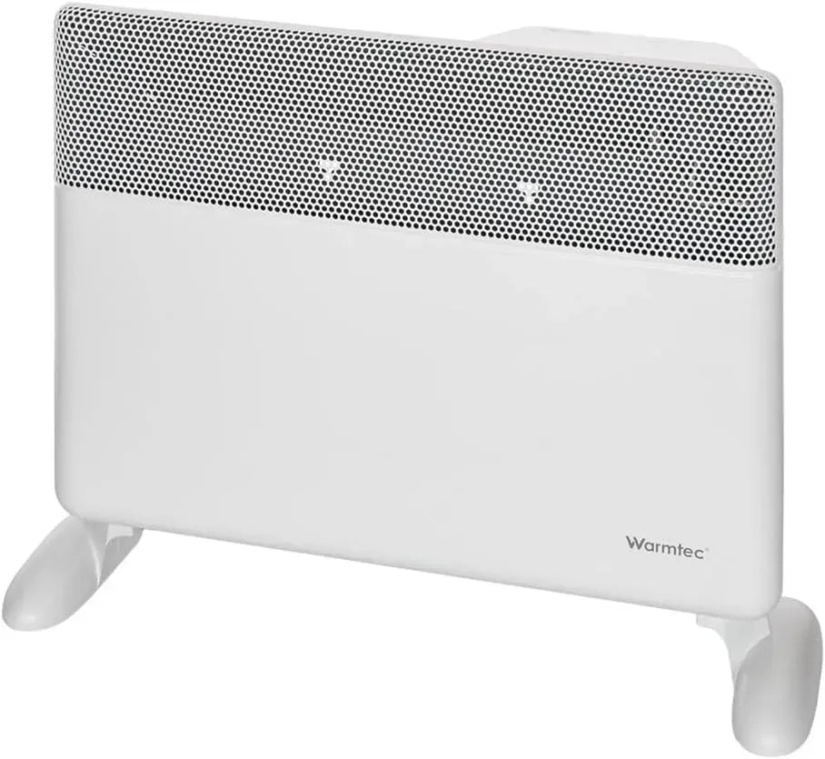 Radiateur électrique, 1500 W, WARMTEC, portable, minuteur, Wi-Fi, thermostat, Inverter, blanc, protection IP24, Mural et portable