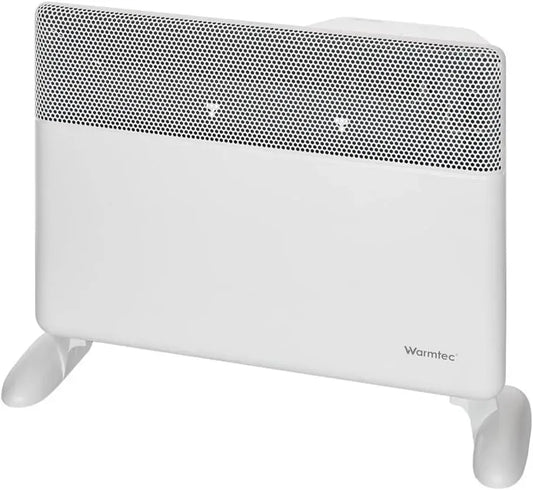 Radiateur électrique, 1500 W, WARMTEC, portable, minuteur, Wi-Fi, thermostat, Inverter, blanc, protection IP24, Mural et portable