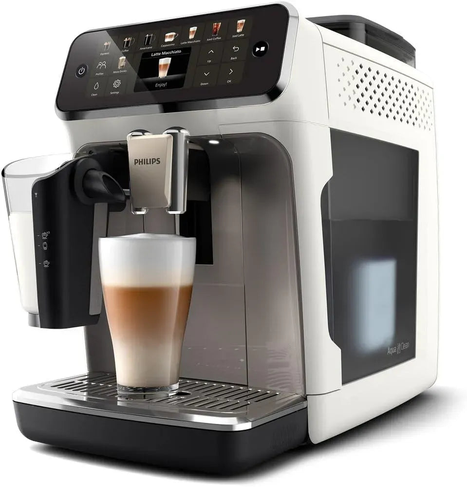 Philips EP5545/70 Machine à expresso, 1,8 L, dalle IPS, blanc, 15 bar