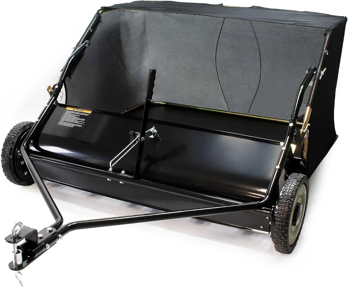 Wiltec ramasseur, Nettoyeur, machine de balayage des sols, balayeuse de sol, 1725 x 1035 x 585 mm, 340 L, 96 cm, pour Tondeuse autoportée ATV