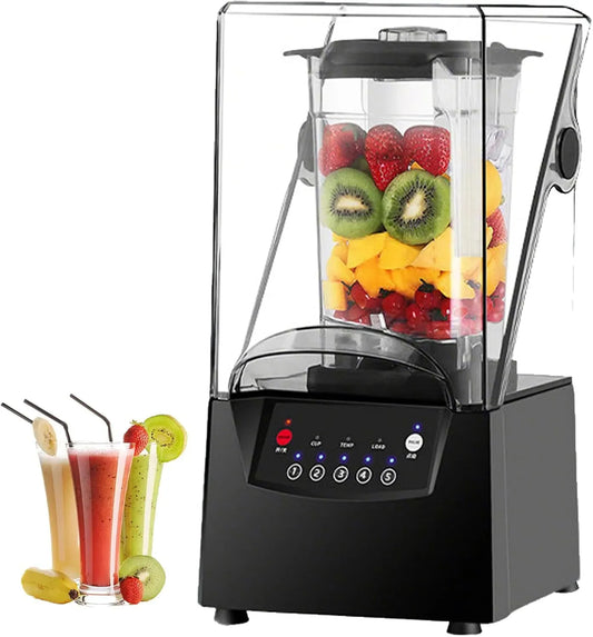 Blender, 2 L, 2200 W, tactile, professionnel, Broyeur à Glace Et Une Vitesse De 17 000 Tr/min, écran Tactile Intelligent