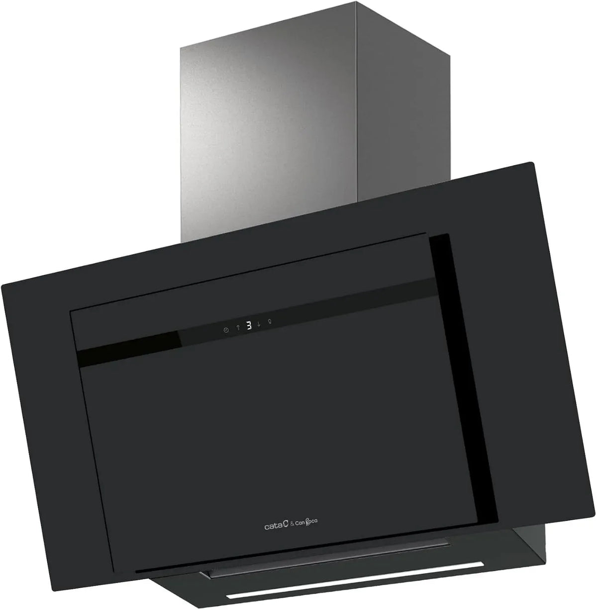 Cata 900GBK 983m3/h Hotte aspirante, 90 cm, 983 m³/h, hotte de cuisine, silencieux, noir