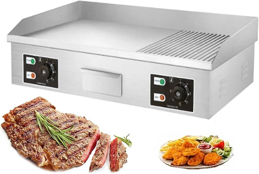 Plaque de cuisson, professionnel, acier inoxydable