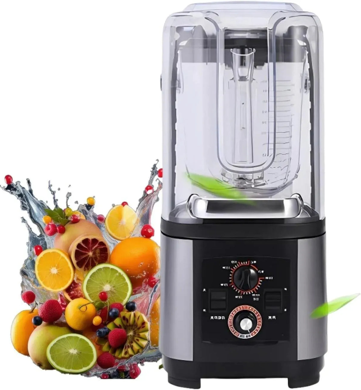 Blender, 2 L, 2200 W, professionnel, Appareil à Smoothies Robuste