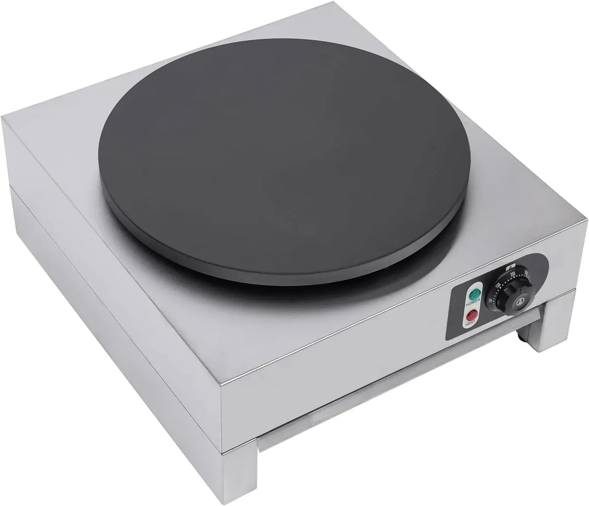 Appareil, 40 cm, 3000 W, revêtement antiadhésif, acier inoxydable, bois