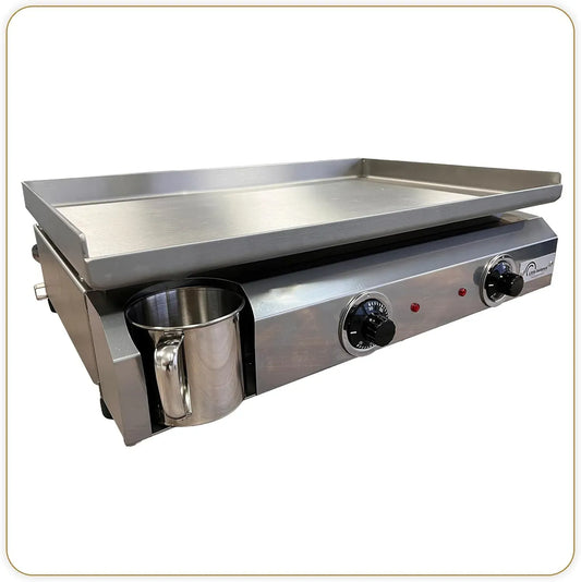 BALANCE, Plancha, 2 foyers, 3000 W, pose libre, professionnel, acier inoxydable, LITTLE BALANCE