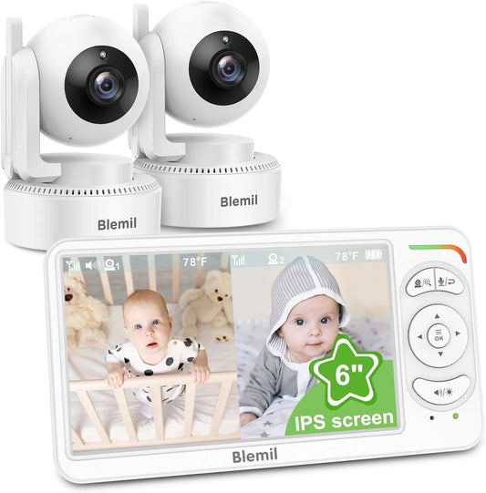Babyphone, moniteur vidéo pour bébé, dalle IPS