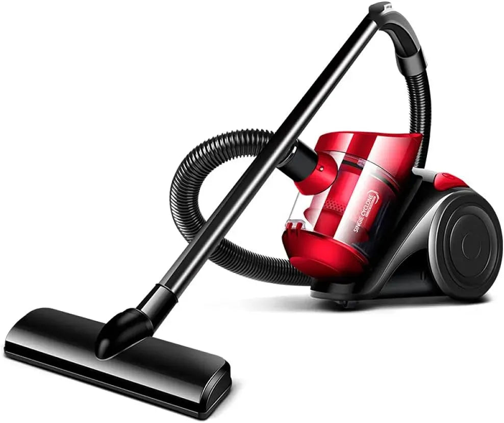 Aspirateur, 1200 W, silencieux, rouge, 1200W Cyclonique，sans Sacs，Silencieux
