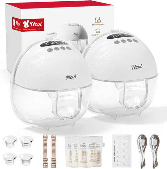 Tire-lait, pompe d'allaitement, NCVI, portable, blanc, les voyages et la nuit avec écran LED, 9 niveaux pour le travail, 4 modes